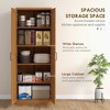 63" 2-Door Kitchen Pantry, Freestanding Storage Cabinet with 5-tier Shelving and 2 Adjustable Shelves for Dining Room - 4 of 4