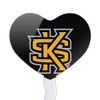 Kennesaw State Owls Logo Heart Love Cupcake Picks Toppers Decoration Set of 6 - 2 of 4