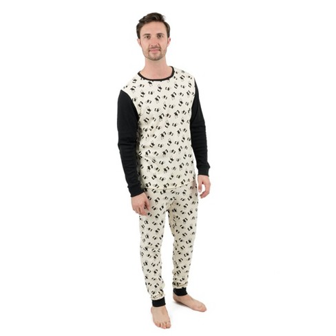 Leveret Mens Two Piece Cotton Pajamas Panda M Target