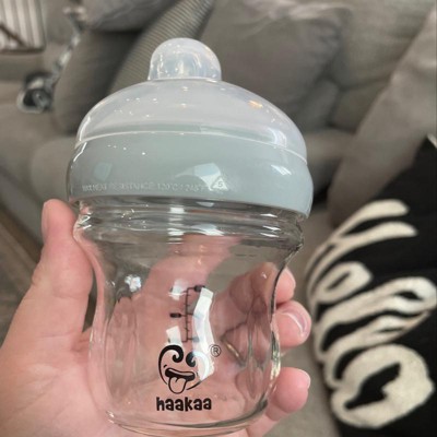 Haakaa 3 oz. Generation 3 Silicone Bottle Cover Clear