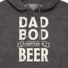 Men's - Instant Message - Dad Bod By Beer Graphic Fleece Pullover Hoodie - 2 of 4