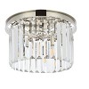 Elegant Lighting Sydney 3 light Polished nickel Flush Mount Clear Royal Cut Crystal - 3 of 4