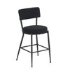 PAGED Bar Stools Set of 4 Modern Upholstered Counter Stools with Back, Footrest and Metal Legs for Kitchen, Dining Room - 2 of 4