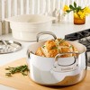 Bloomhouse 6-Quart Triply Stainless Steel Dutch Oven w/ Non-Stick Non-Toxic Ceramic Interior and Ceramic Steamer Insert - 2 of 4