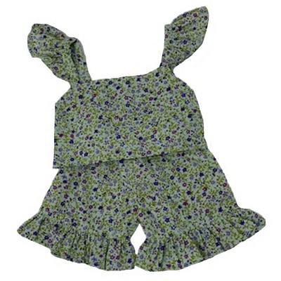 Doll Clothes Superstore Blue Flowers And Green Checks Compatible