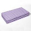Bacati - Chevron Ikat Purple 100 percent Cotton Universal Baby US Standard Crib or Toddler Bed Fitted Sheet - 2 of 4