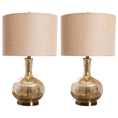 glass gold table lamp