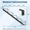 Garvee 2 Pack Steel Stair Step Riser, Metal Stair Stringer with Reinforcing Support Legs for Indoor/Outdoor Steps - 2 of 4