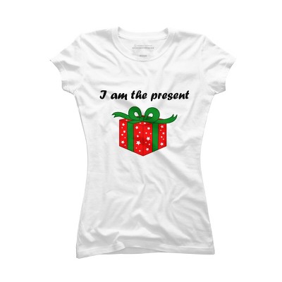 Junior's Design By Humans Best Christmas present By Storms98 T-Shirt