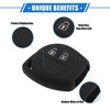 Unique Bargains Silicone 2-Button Car Remote Key Fob Case for Suzuki 2 Pcs - 3 of 4