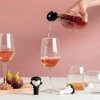 OTOTO Count Corkula Wine Stopper and Pourer Silicone Wine Accessory Black/White - 3 of 4