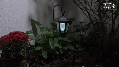 Solar Black LED Outdoor Wall Lantern