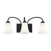Livex Lighting Ridgedale 3 - Light Vanity in  Black - 3 of 4