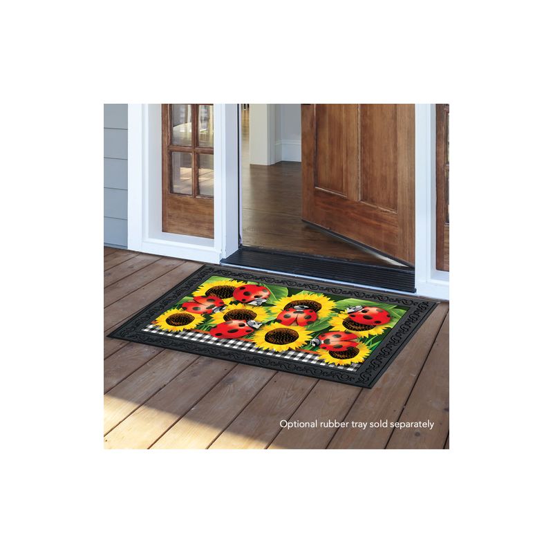Briarwood Lane Ladybugs And Sunflowers Summer Doormat Floral Everyday Indoor Outdoor 30" x 18", 3 of 5