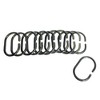 Evideco French Home Goods Colored Plastic Shower Curtain Rings - Set of 12 - 4 of 4