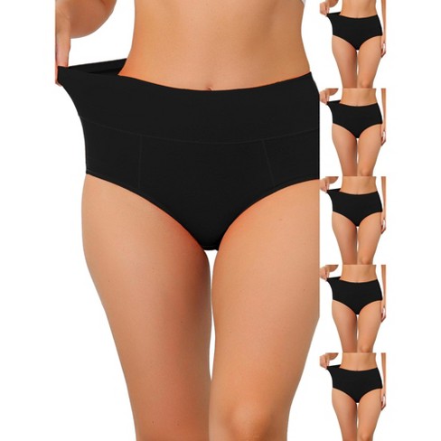 INSPIRE CHIC Women's High-Waisted Available in Plus Size Tummy Control Briefs 6 Packs - image 1 of 4