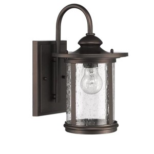Chloe Lighting Cole Transitional 1 Light Rubbed Bronze Outdoor Wall Sconce 13" Height - 1 of 2