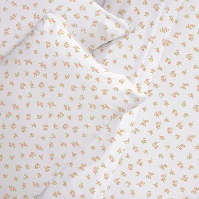 Queen Chic Floral Cotton Sateen Deep Pocket Sheet Set
