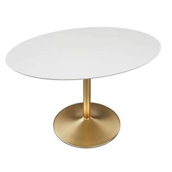 Pisa 49.6" Oval Contemporary Dining Table - Buylateral