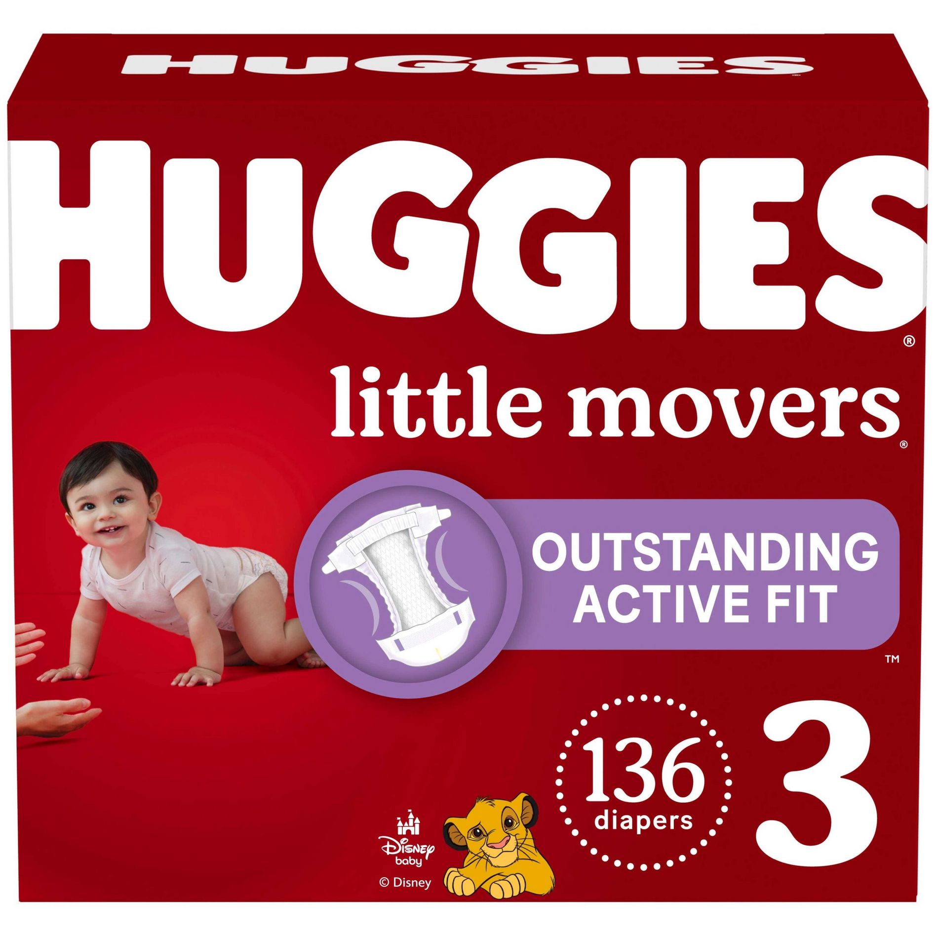 Huggies Little Movers Active Fit Diapers - (Select Size and Count)