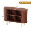 TROPOW Sideboard Buffet Cabinet with Storage, 47"Mid Century Modern Accent Cabinet, Sliding Door Entryway Small Storage Cabinets for Kitchen - 2 of 4