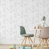 RoomMates Winnie The Pooh Toile Kids' Peel and Stick Wallpaper Gray - 3 of 4