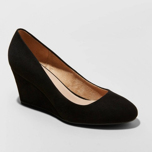 Women's Round Toe Wedge Pumps - A New Day™ : Target