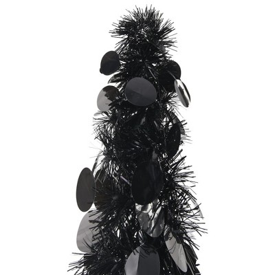 vidaXL Pop-up Christmas Tree Black PET - 6 x 1 ft