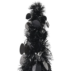 vidaXL Pop-up Christmas Tree Black PET - 6 x 1 ft - 1 of 4