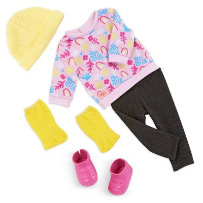 Our Generation Colors of Fun Graphic Sweatshirt Outfit for 18" Dolls