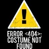 Men's Design By Humans Halloween Error 404 Costume Not Found Apparel By COVI Tank Top - 2 of 4