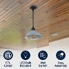 JONATHAN Y Jasper Farmhouse Industrial Indoor/Outdoor Iron LED Pendant - 4 of 4