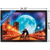 Trends International PD Moreno - Fine Art - Love by the Moon Framed Wall Poster Prints - 3 of 4