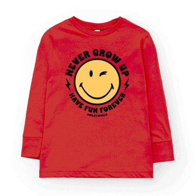 The Juniper Shop SmileyWorld Never Grow Up Youth Long Sleeve Tee