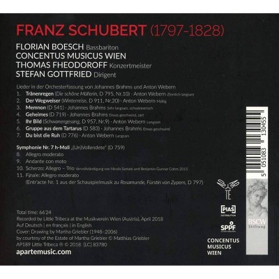 Concentus Musicus Wien - Schubert: Unfinished Symphony, Lieder (CD)