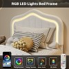 Twin Upholstered Bed Frame with Storage Drawer and Smart Led Headboard, Wooden Slats Support, No Box Spring Needed, Easy Assembly - 4 of 4