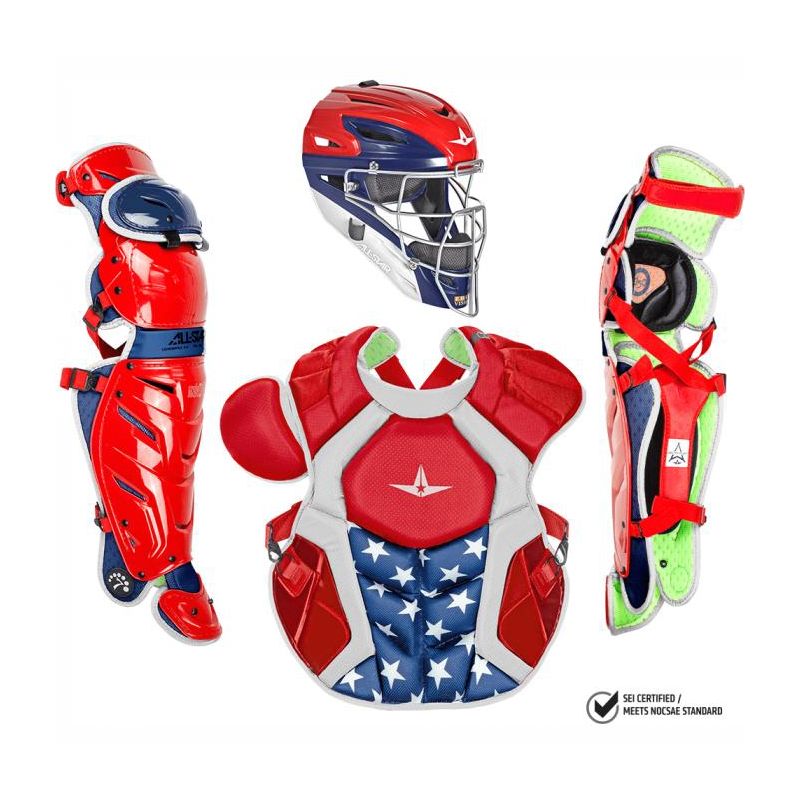 All Star Adult System7 Axis Pro Usa Catchers Set 19H, 1 of 2