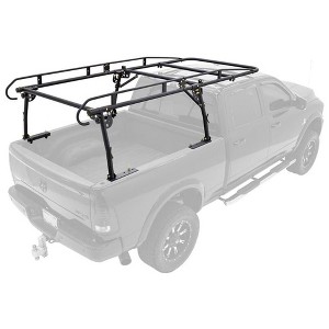 Elevate Outdoor Powder Coated Steel Over Cap Truck Rack, Adjustable to 75" Wide - 1 of 4