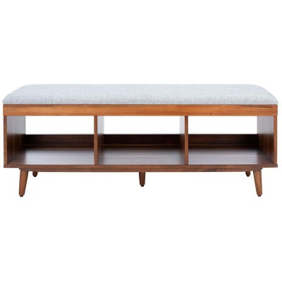 Cricket Open Shelf Bench W/ Cushion  - Safavieh