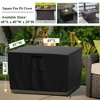 Akefit Heavy Duty Waterproof Black Square Fire Pit Cover with Ventilation Window and Adjustable Drawstring - 3 of 4