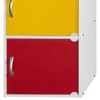 Hodedah Heavy Duty Engineered Wood 3 Door Enclosed Multipurpose Storage Cabinet for Kitchen, Office, Kids Room, and Other Home Organization - 4 of 4