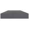 vidaXL Bookshelf Boards 4 pcs High Gloss Gray 31.5"x3.9"x0.6" Engineered Wood - 3 of 4