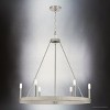 Urban Ambiance Luxury Modern Indoor Chandelier,  28-1/4''H x 30"W x 30''D,  Brushed Nickel Finish, UHP4564 - 3 of 4