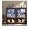 Bookshelf with Smart LED Light Open Display Shelves for Books Storage Organizer for Home Office - 4 of 4