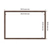 Amanti Art Florence Medium Brown Framed Magnetic Dry Erase Board - 4 of 4