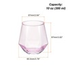 Unique Bargains Diamond Stemless Design Whiskey Glasses Drinkware - 2 of 4