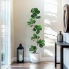 Whizmax Artificial Fiddle Leaf Fig Tree, Faux Trees with Fake Plants Fiddle Leaves Greenery with White Planter for Home Office Decor - 2 of 4