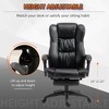 Okak Massage Executive Office Chair with 6-Point Vibration, Reclining Swivel Chair with Retractable Footrest, Comfy Chair for Home, Office - 2 of 4