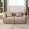 Okak Modern Modular Cloud Sofa Sectional Loveseat/Lounger Set with Pillows,Deep Seat Single Sofa for Living Room,Apartment,Guestroom - 3 of 4