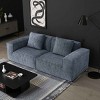 2-Seat Combo Modular Sofa, Oversized Sofa with Deep Seat and Wide Armrests, Sofa with Corduroy Velvet Fabric and Foam Filling-Baofuwish - 2 of 4